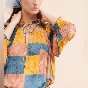 Current Air Patchwork Blouse